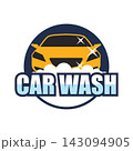 car wash service logo, vector illustration 143094905