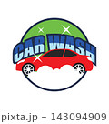 car wash service logo, vector illustration 143094909