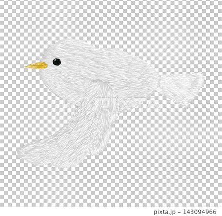【白鳥】手工刺繡插畫材料 143094966