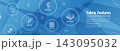 Fabric Features Icon Set and Web Header Banner with Moisture Wicking - Cotton - Bamboo 143095032