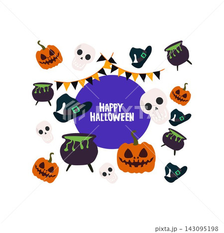 happy halloween free vector illustration happy halloween free vector illustration 143095198
