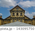A view of Nesvizh Castle, a cloudy sky, the inscription “Nesvizh”. Belarus 143095750