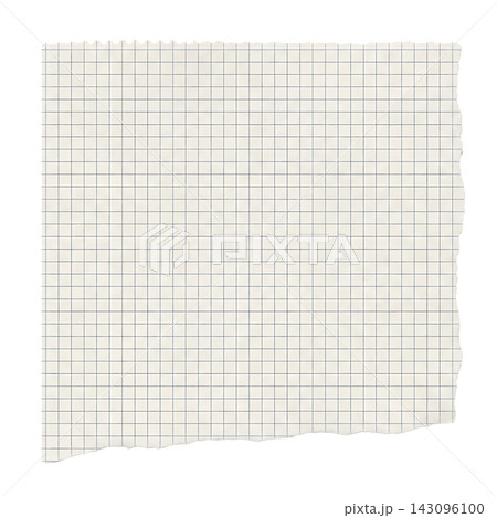 Blank Torn Grid Paper Piece with Ripped Edge Isolated on White Blank Torn Grid Paper Piece with Ripped Edge Isolated on White 143096100