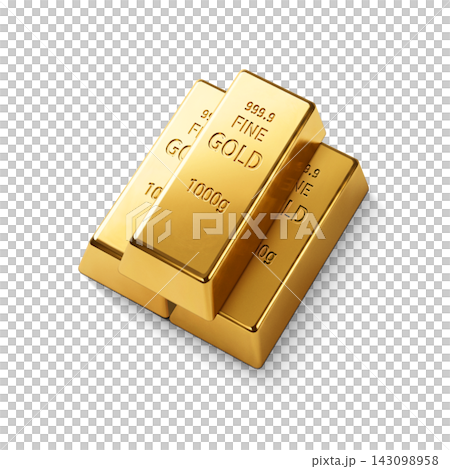 金錠插圖 真金 金錠插圖 真金 143098958