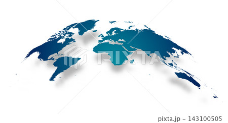 A convex map of the world with white landmasses on a white background. The continents are positioned in a way that emphasizes their shapes and sizes. A convex map of the world with white landmasses on a white background. The continents are positioned in a way that emphasizes their shapes and sizes. 143100505