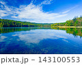 秋のチミケップ湖　北海道網走郡津別町 143100553
