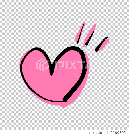 Hand-drawn heart vector Hand-drawn heart vector 143100805