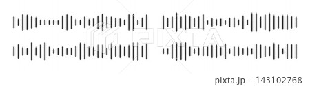 Halftone soundwave, dotted waveform, abstract frequency audio concept. Soundwave. 143102768
