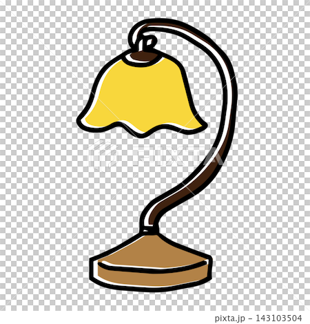Hand-drawn illustration of a lamp Hand-drawn illustration of a lamp 143103504