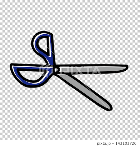 Hand-drawn illustration of scissors Hand-drawn illustration of scissors 143103720