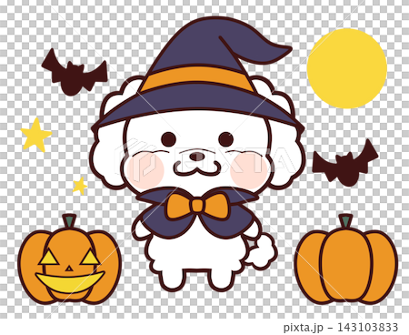 萬聖節玩具貴賓犬/白色 萬聖節玩具貴賓犬/白色 143103833