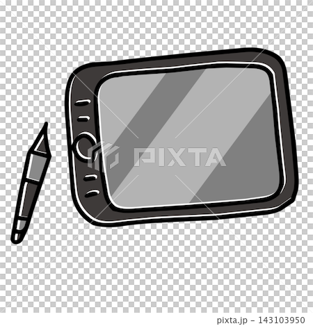平板電腦繪製的插圖材料 平板電腦繪製的插圖材料 143103950