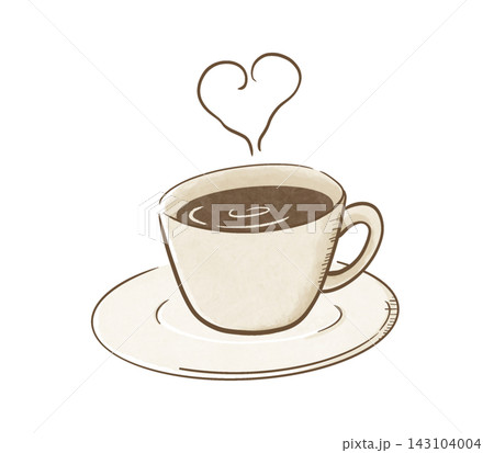 コーヒーカップ 水彩風 143104004
