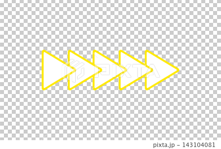 Simple yellow turn signal mark Simple yellow turn signal mark 143104081