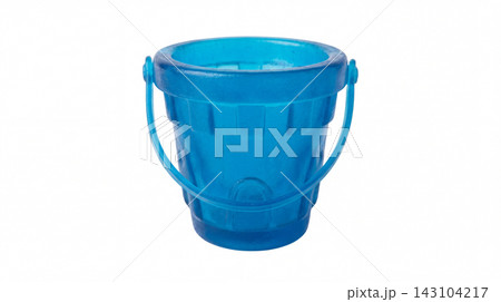 Blue plastic bucket candy on a white background with collectible isolated background colorful childhood decoration miniature adorable delicious confectionery homemade sugarcraft container Blue plastic bucket candy on a white background with collectible isolated background colorful childhood decoration miniature adorable delicious confectionery homemade sugarcraft container 143104217