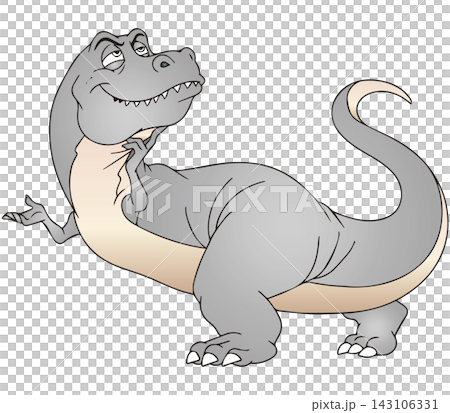 Fun dinosaur illustration ☆ Tyrannosaurus Fun dinosaur illustration ☆ Tyrannosaurus 143106331