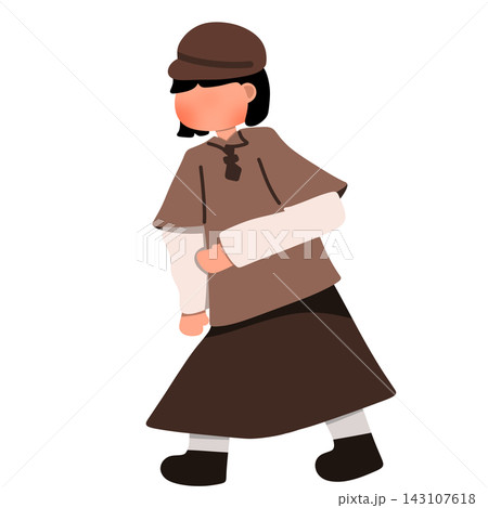 side view of girl 143107618