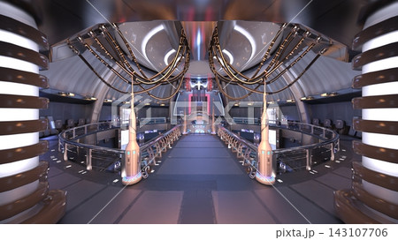 宇宙船内の風景 143107706