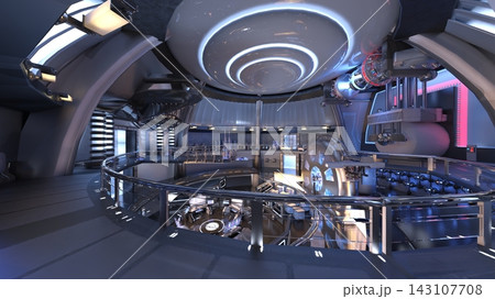 宇宙船内の風景 143107708