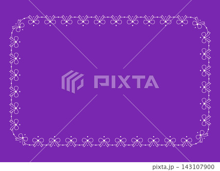 Lace Bow Border Frame Ribbon Garland Rectangle Rounded Corner Coquette Decorative Trim Edge Vector Illustration Lace Bow Border Frame Ribbon Garland Rectangle Rounded Corner Coquette Decorative Trim Edge Vector Illustration 143107900