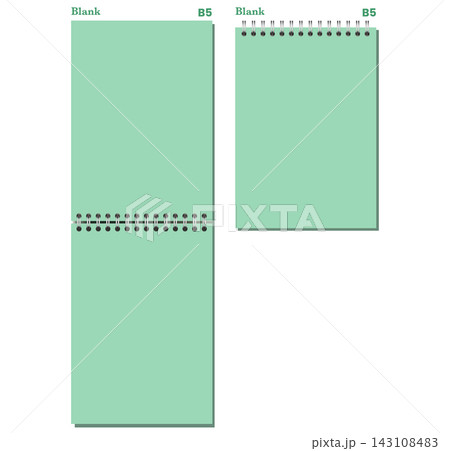 Spiral Notebook Page Set Green B5 Portrait Side Top Coil Bound Blank Editable Stationery Binding Vector Art Modern Spiral Notebook Page Set Green B5 Portrait Side Top Coil Bound Blank Editable Stationery Binding Vector Art Modern 143108483