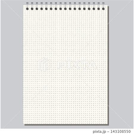 Top Spiral Notebook Page Cross Grid Ivory Printable Vector layout artwork design asset document worksheet Precision Top Spiral Notebook Page Cross Grid Ivory Printable Vector layout artwork design asset document worksheet Precision 143108550