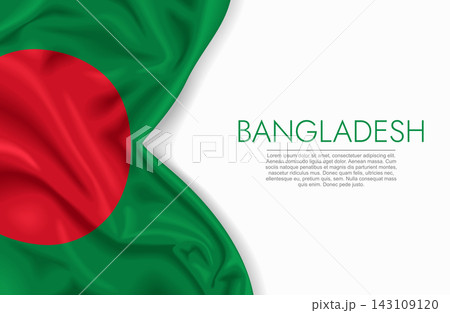 Bangladeshi waving national flag, ideal for patriotic design themes and national holidays. Vector illustration. Bangladeshi waving national flag, ideal for patriotic design themes and national holidays. Vector illustration. 143109120