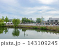 姫路城の外堀と市街地 143109245