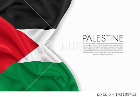 Palestinian waving national flag, ideal for patriotic design themes and national holidays. Vector illustration. Palestinian waving national flag, ideal for patriotic design themes and national holidays. Vector illustration. 143109412