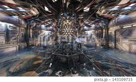 宇宙船内の風景 143109715