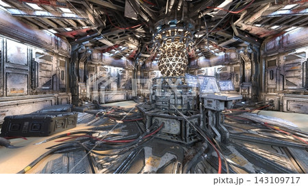 宇宙船内の風景 143109717