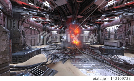 宇宙船内の風景 143109728