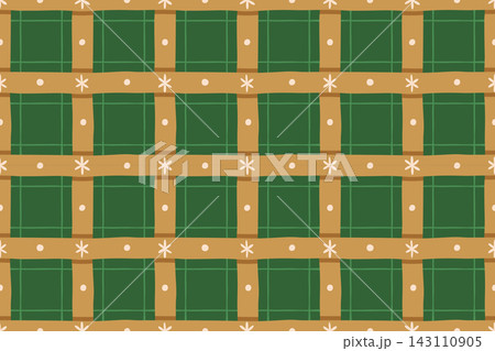 Plaid Seamless Pattern With Geometric Grid Plaid Seamless Pattern With Geometric Grid 143110905