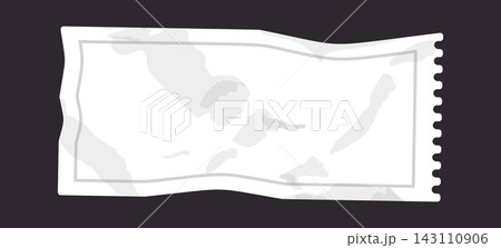 Ticket Stub Blank Template Cartoon Style Ticket Stub Blank Template Cartoon Style 143110906