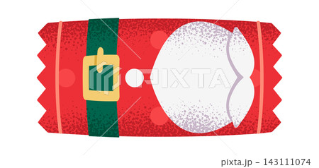 Candy Wrapper Santa Belt Packaging Cartoon Candy Wrapper Santa Belt Packaging Cartoon 143111074