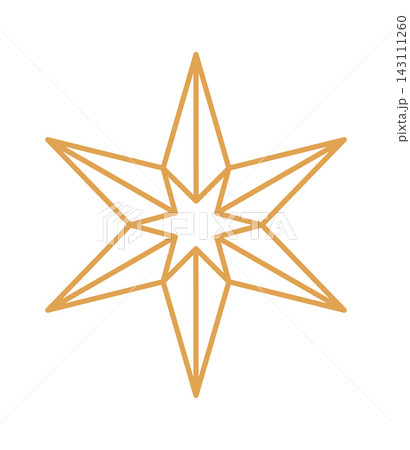 Star Radiating Geometric Lines Christmas Line Art Star Radiating Geometric Lines Christmas Line Art 143111260