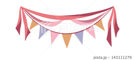 Garland Bunting Draped Party Decoration Garland Bunting Draped Party Decoration 143111279