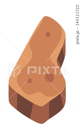 Footprint Fossil Stone Cartoon Style Footprint Fossil Stone Cartoon Style 143111722