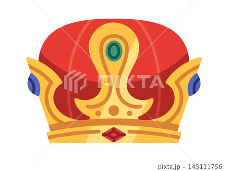 Crown Royal Regalia Emblem Cartoon Style Crown Royal Regalia Emblem Cartoon Style 143111756