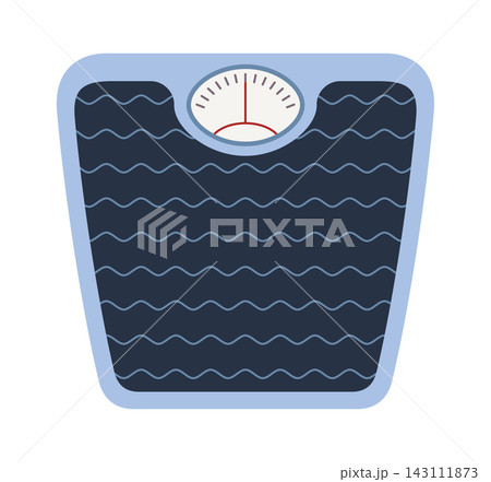 Scale Weight Reading Bathroom Device Cartoon Scale Weight Reading Bathroom Device Cartoon 143111873