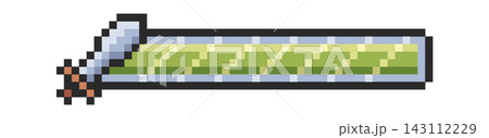 Loading Bar Progress With Sword Pixel Art 143112229