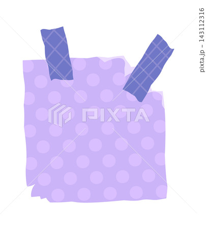 Notepaper With Tape Scrapbooking Element Cartoon Notepaper With Tape Scrapbooking Element Cartoon 143112316