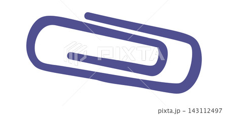 Paperclip Stationery Symbol Line Art Paperclip Stationery Symbol Line Art 143112497