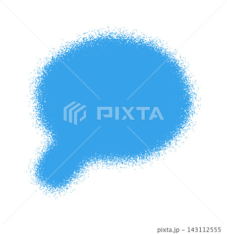 Speech Bubble Spray Paint Texture Stencil 143112555