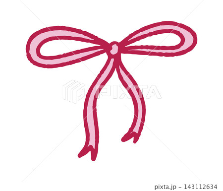 Bow Knot Ribbon Doodle Line Art Bow Knot Ribbon Doodle Line Art 143112634