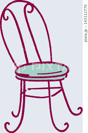 Bistro Chair Vintage Cafe Seating Line Art Bistro Chair Vintage Cafe Seating Line Art 143112770