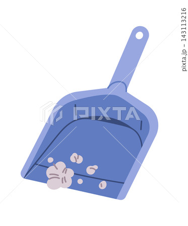 Dustpan Collecting Debris Household Cartoon Dustpan Collecting Debris Household Cartoon 143113216