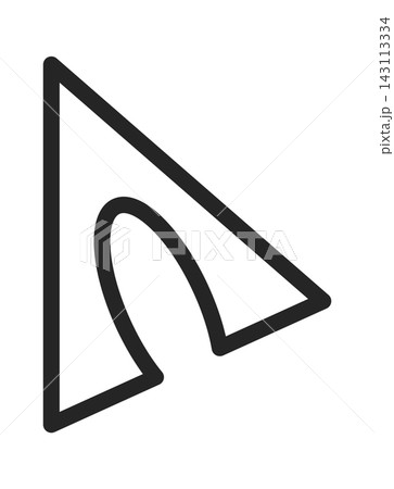 Cursor Arrow Pointer Outline Symbol 143113334