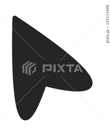 Cursor Arrow Pointer Glyph Silhouette Cursor Arrow Pointer Glyph Silhouette 143113406