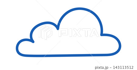Cloud Outline Symbol For Storage Line Art Cloud Outline Symbol For Storage Line Art 143113512
